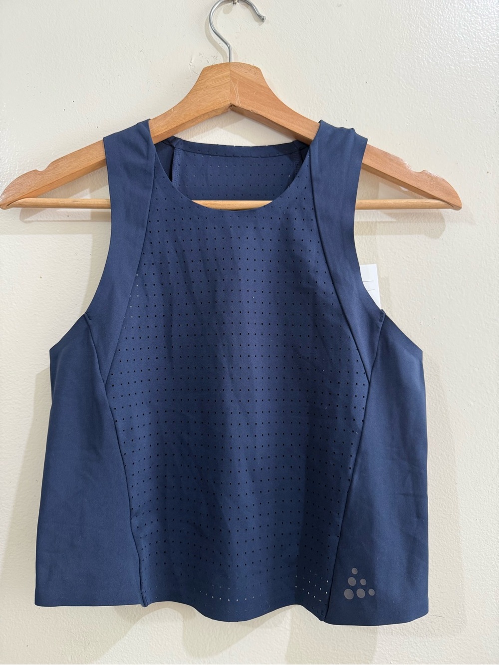 Craft Navy Perforated Workout Tank